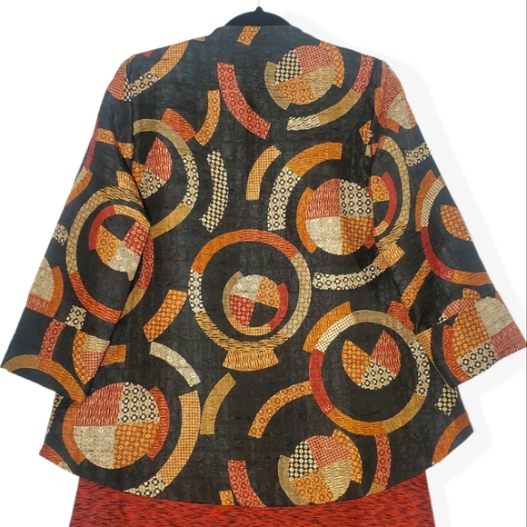 IC by Connie K Blazer Asymmetric Abstract Blazer S - Picture 3 of 7